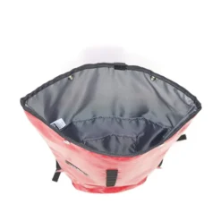 Binnenkant van waterdichte duurzame rugzak - Rode backpack